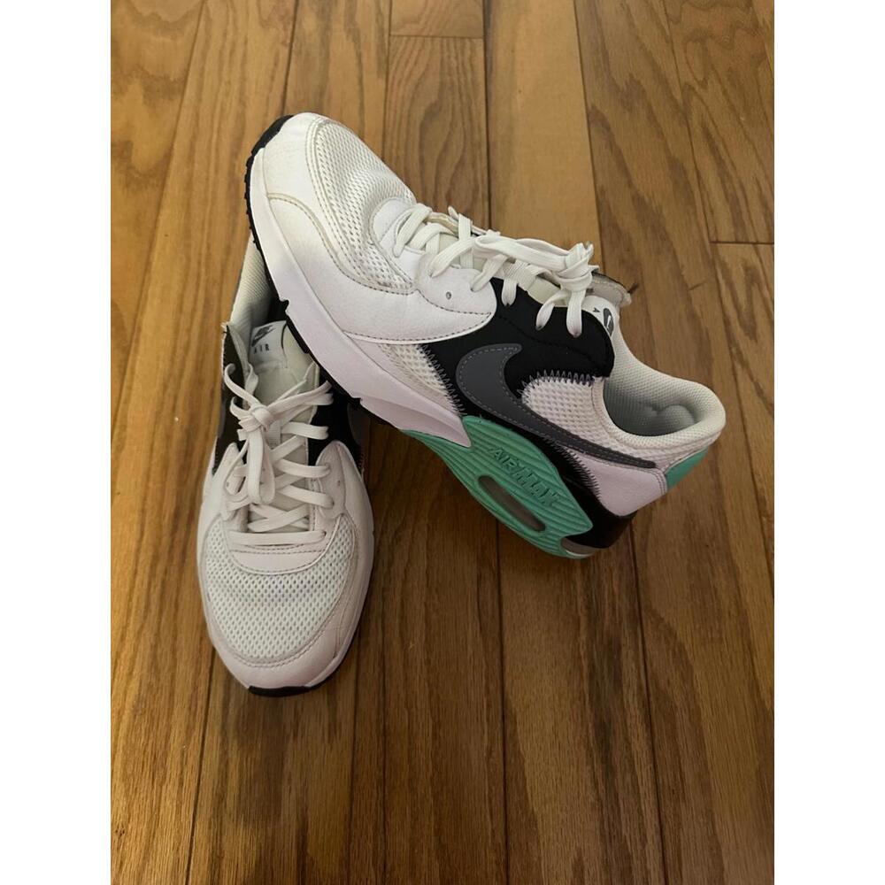 Nike Air Max Excee Shoes Womens Size 9 White Black Green Sneakers DM8346-100